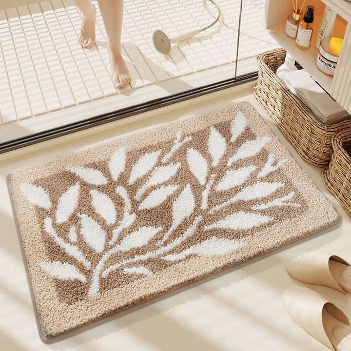 Unisex Textured Stone Pattern Bathroom Mat Kalsten