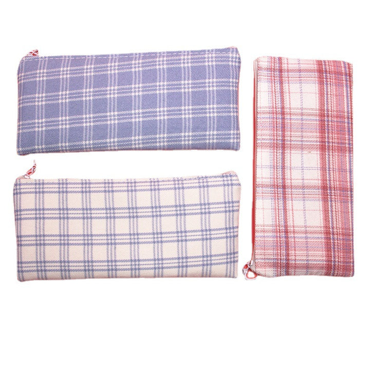 Stylish Plaid Pencil Case Kalsten