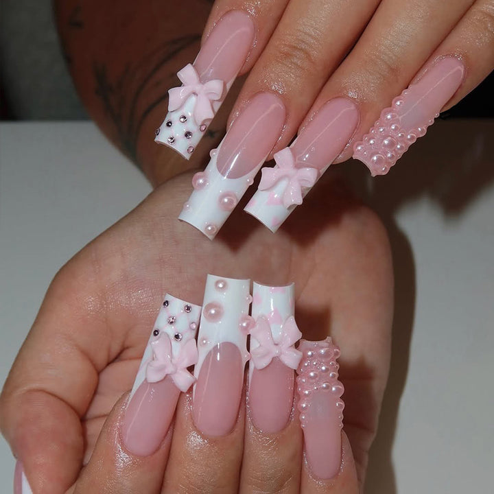 Elegant Heart-Designed Press-On Nail Tips Kalsten