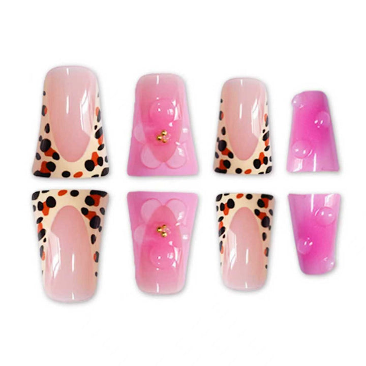 Artistic Floral Stiletto Nail Art Extensions Kalsten