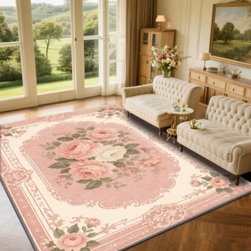 Vintage Floral Pattern Area Rug Kalsten