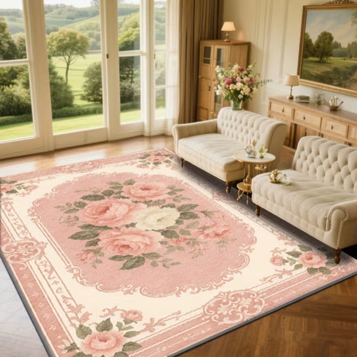 Vintage Floral Pattern Area Rug Kalsten
