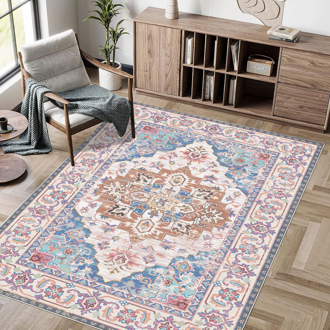 Vintage Persian Pattern Area Rug