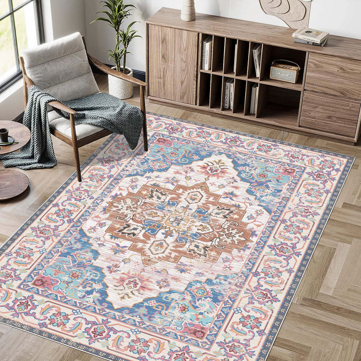 Vintage Persian Pattern Area Rug
