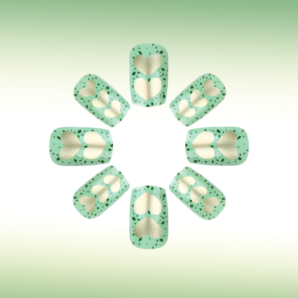 Artistic Heart-Embellished Nail Art Set Kalsten