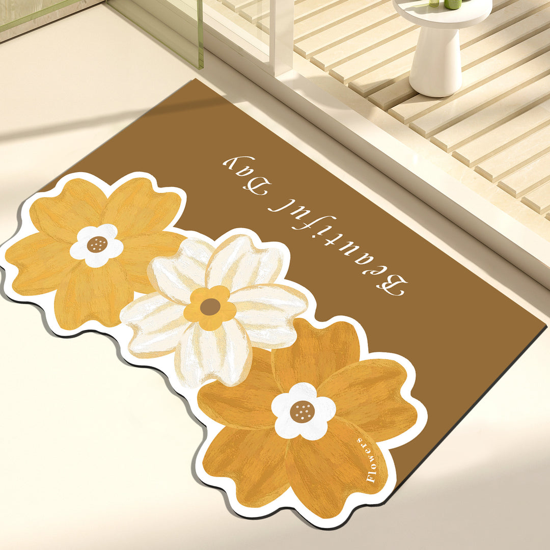 Artistic Floral Decorative Mat