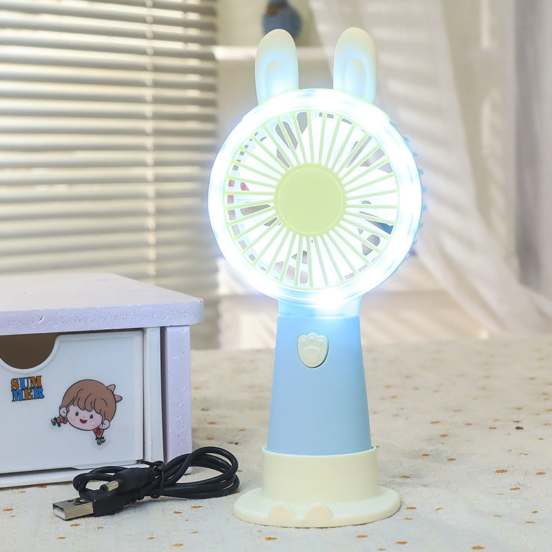 Portable USB Hand Fan with Integrated LED Light Kalsten