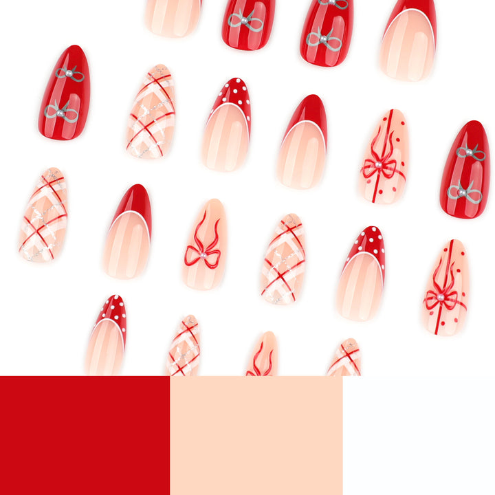 Artful nail extensions with elegant patterns and embellishments Kalsten