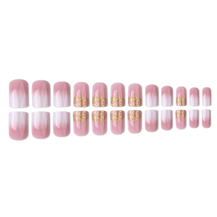 Stunning Ombre and Glitter Nail Extensions Kalsten