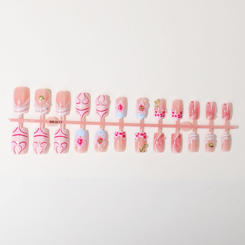 Artistic 3D Decorative Press-On Nail Tips Kalsten