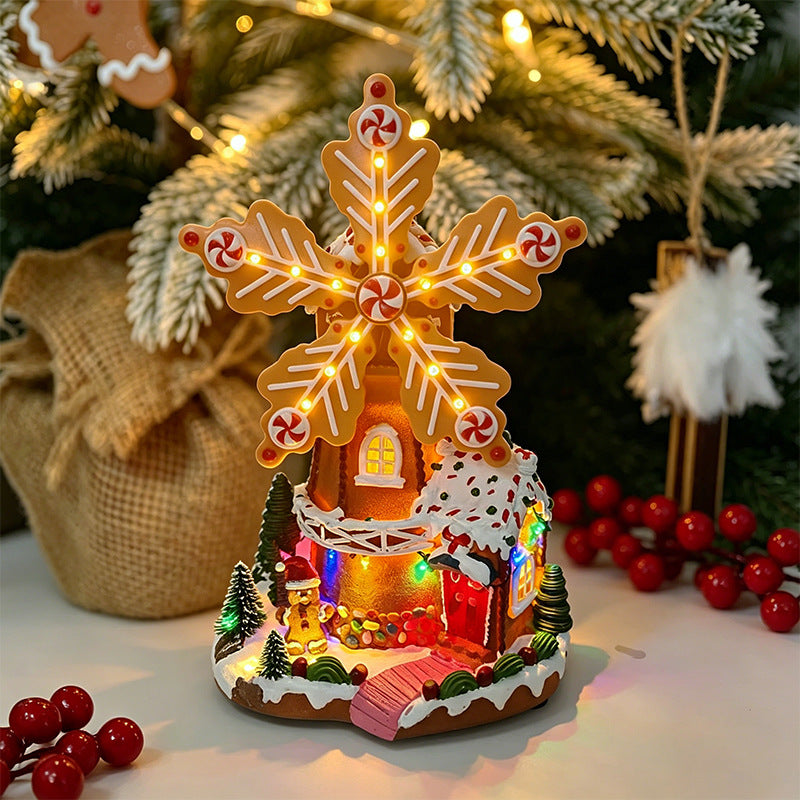 Illuminated Windmill Decor Kalsten
