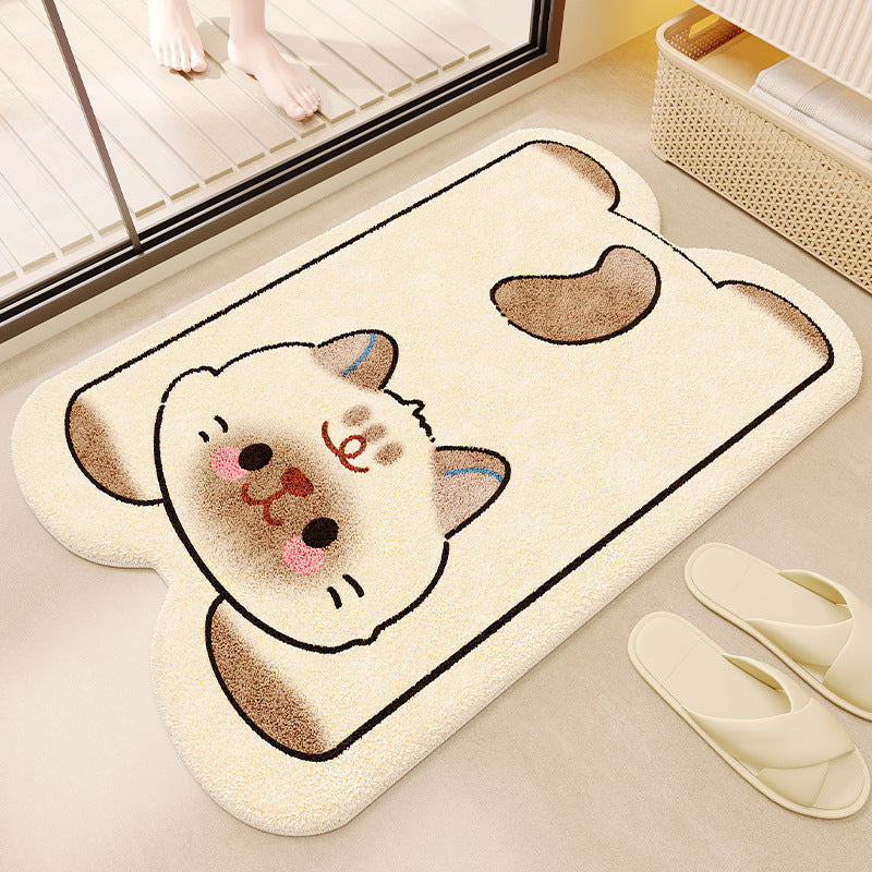Cartoon Plush Bath Mat