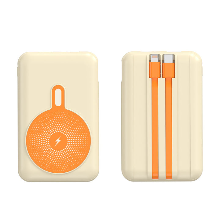 Portable power bank with integrated fast charging function and wireless charging option Kalsten