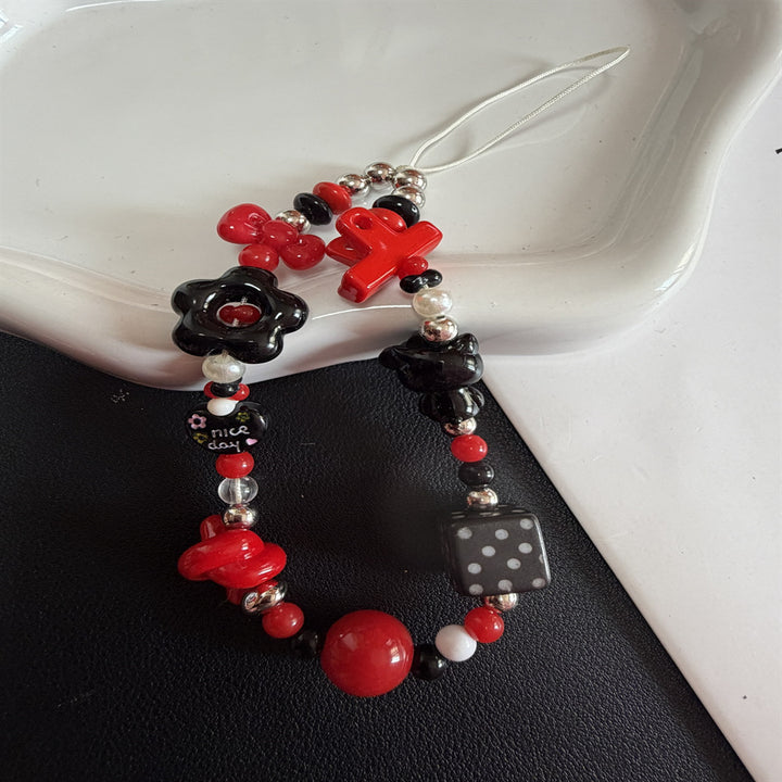 Decorative Charm Beaded Lanyard Kalsten