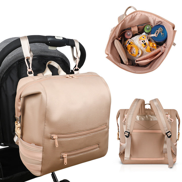 Multi-Functional Diaper Backpack with Insulated Bottle Holder Kalsten