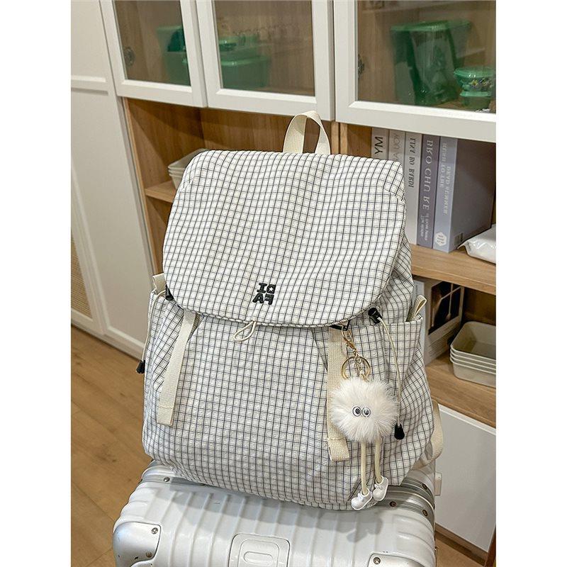 Stylish Checkered Backpack