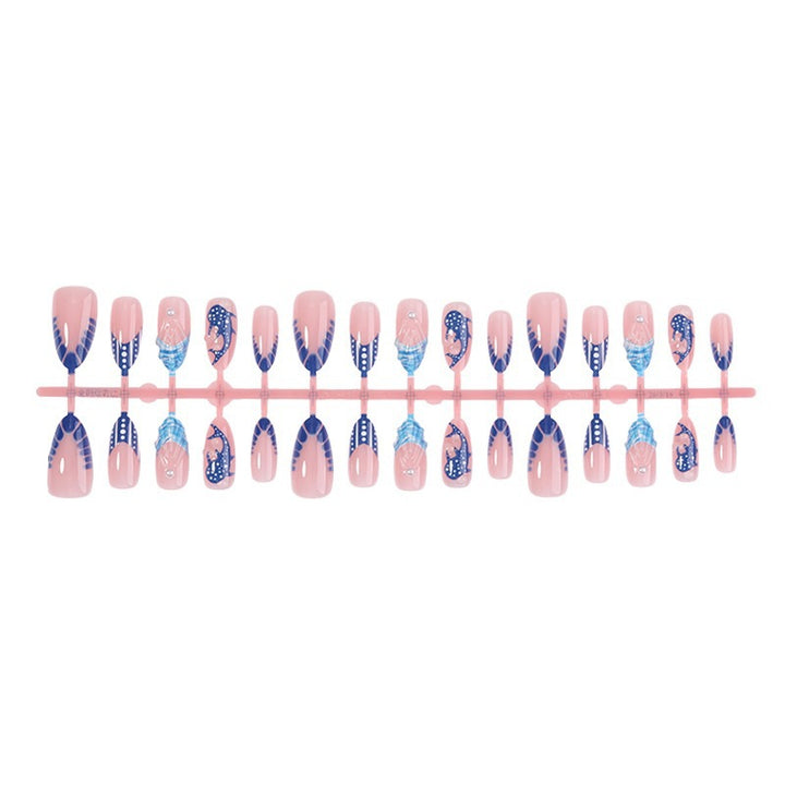 Acrylic nail set with modern design and elegant accents Kalsten