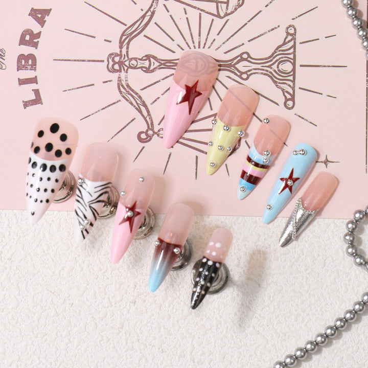 Artistic Themed Press-On Nail Set Kalsten