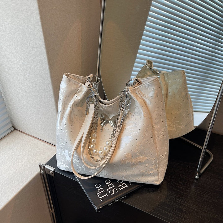 Elegant Pearl-Detail Handbag Kalsten