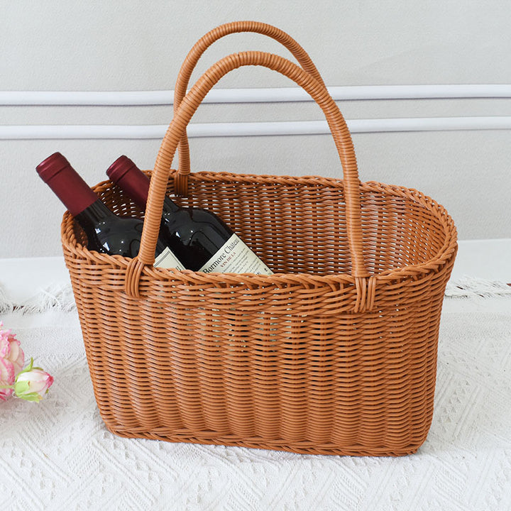 Woven Rattan Storage Basket Kalsten