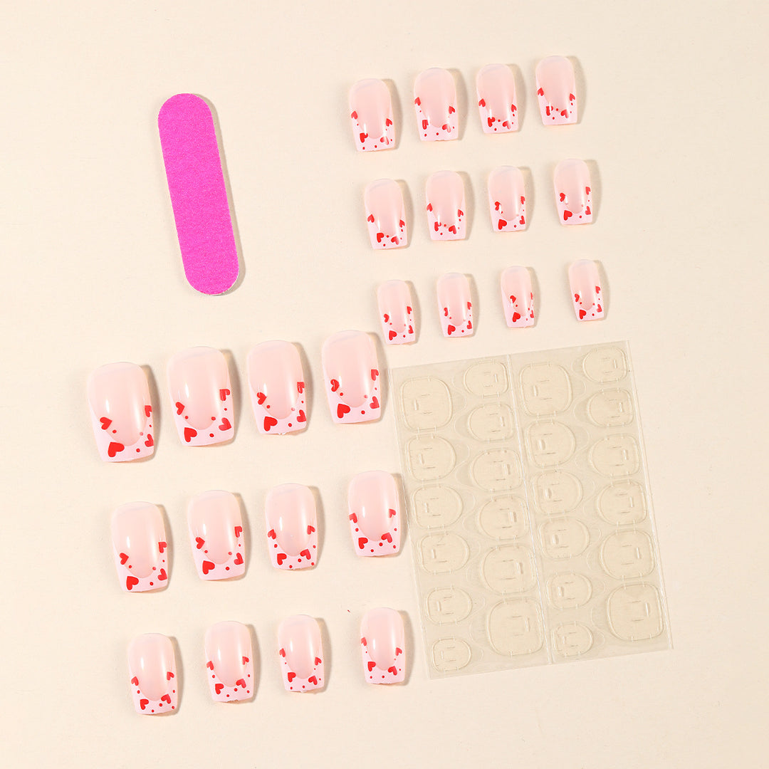 Heart-Accent Nail Art Set Kalsten
