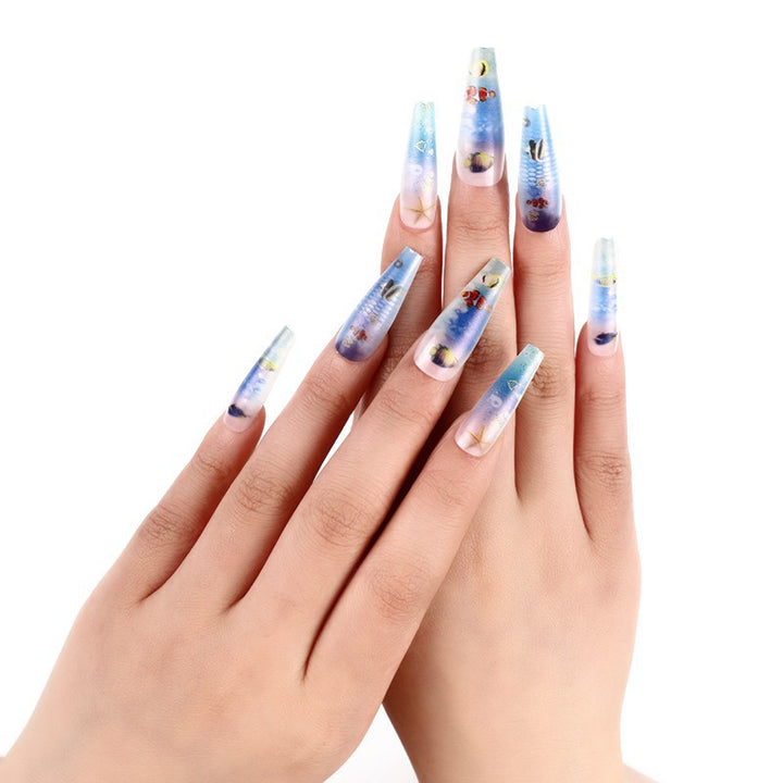 Artificial nails with maritime motifs Kalsten