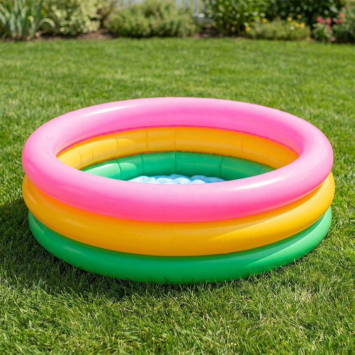 Women inflatable paddling pool with colorful sea design Kalsten