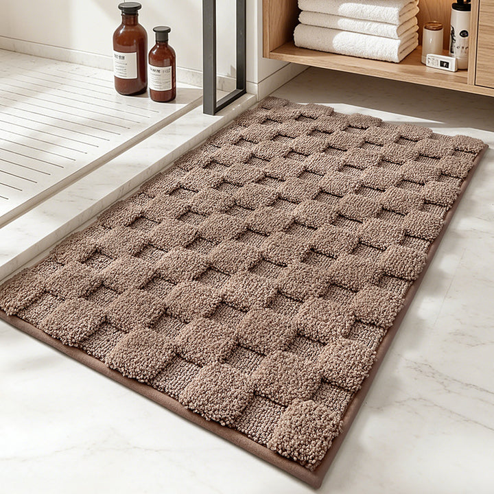 Plush Textured Bath Mat