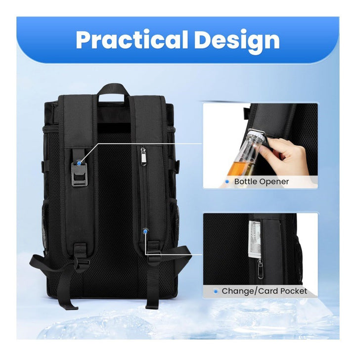 Cooler Backpack with Insulated Interior Compartment and Additional Exterior Pockets Kalsten