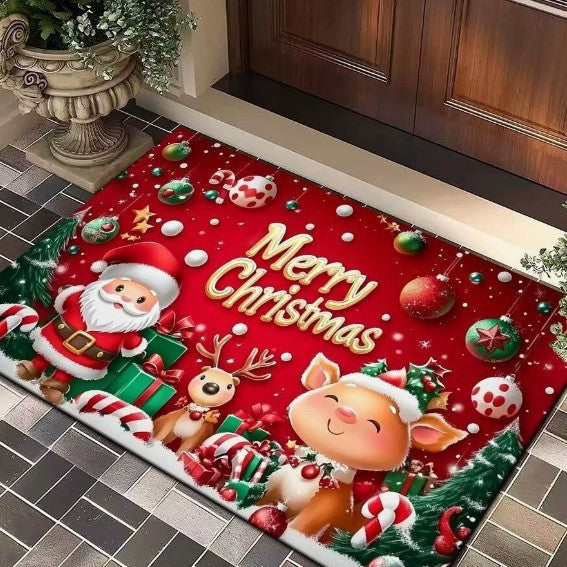 Floral Themed Welcome Mat Kalsten