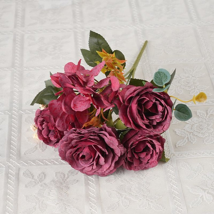 Lush Realistic Floral Bouquet Arrangement