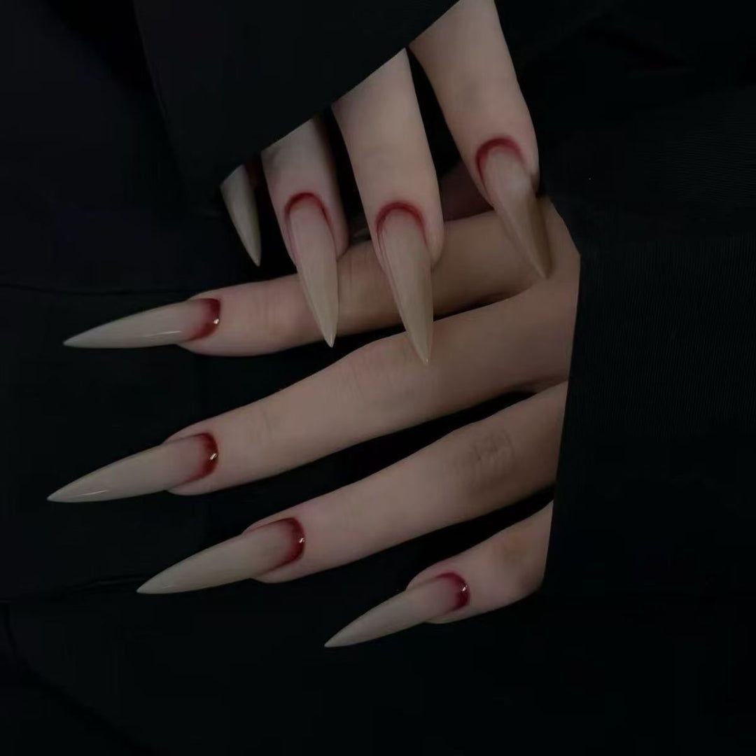 Artistic Long Stiletto Nail Enhancements Kalsten