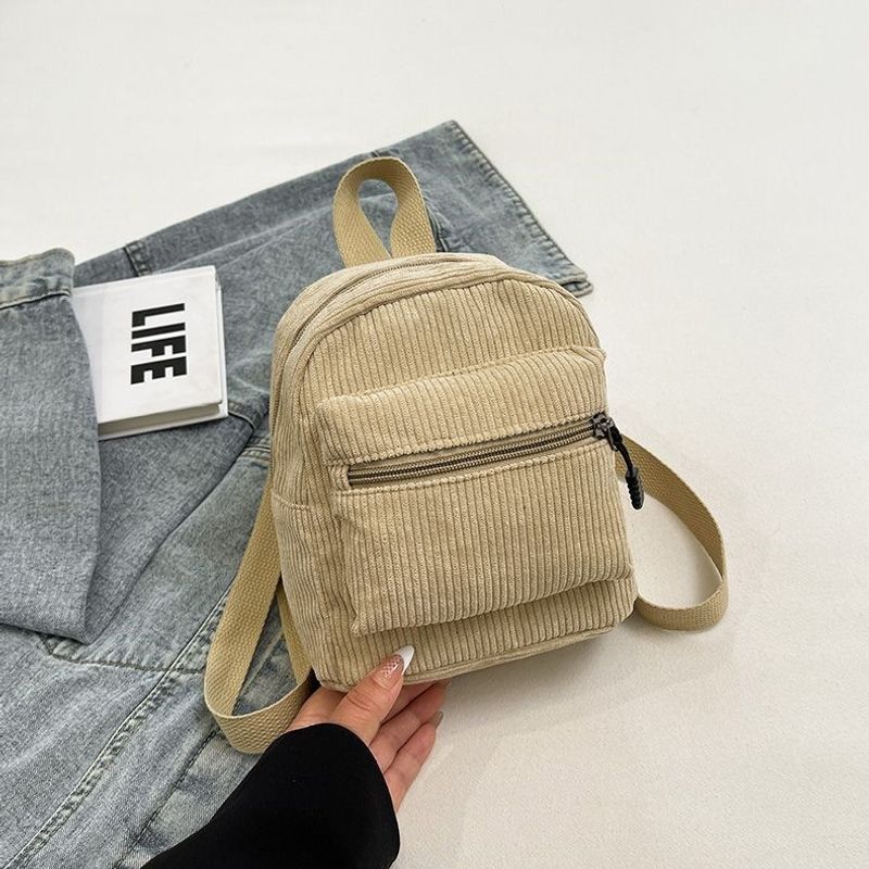 Compact Corduroy Mini Backpack Kalsten