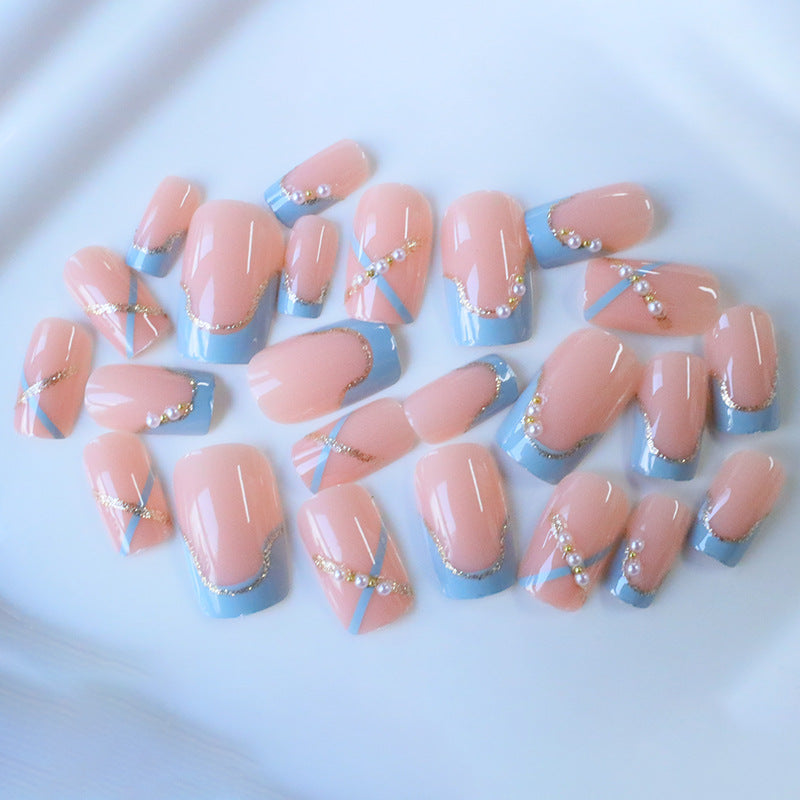 Elegant Decorative Acrylic Press-On Nails Kalsten