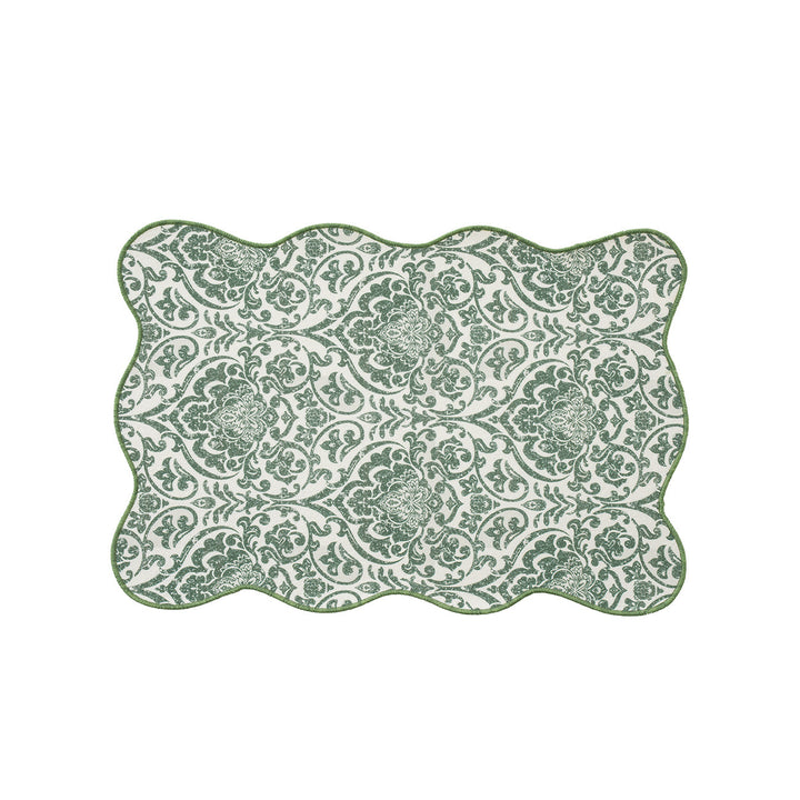 Decorative wavy table set with pomegranate and parrot motif Kalsten