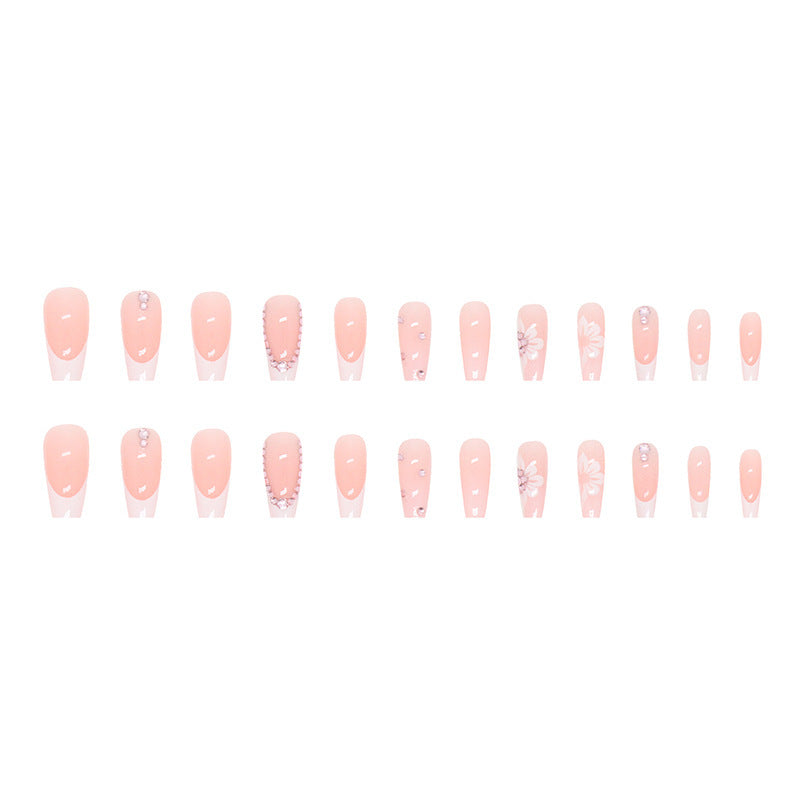 Floral Embellished Press-On Nail Tips Kalsten
