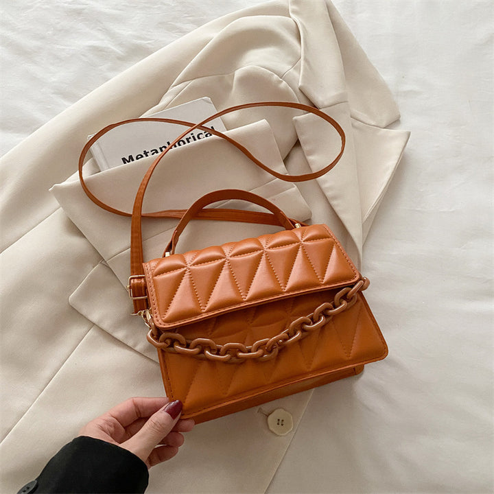 Quilted Mini Satchel Handbag Kalsten