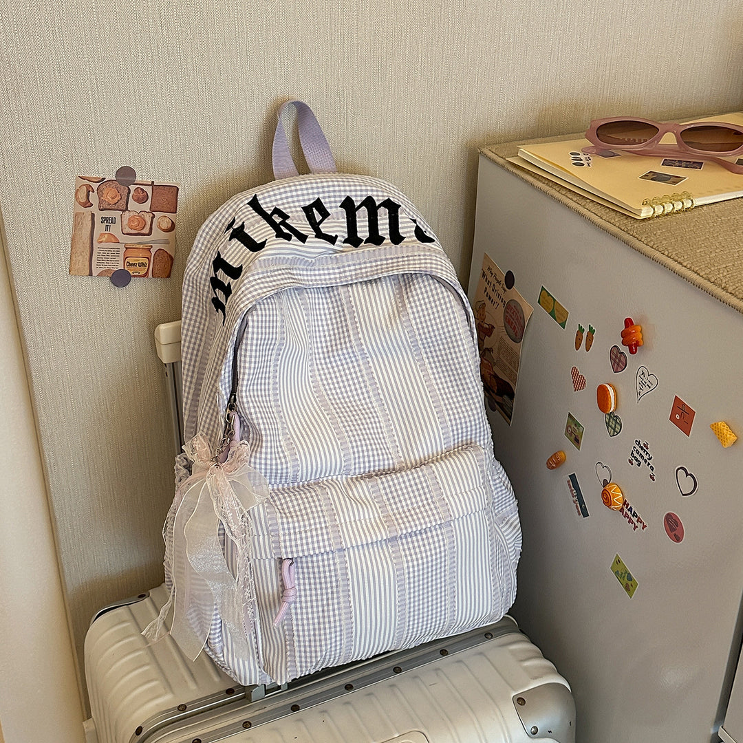 Stylish Checkered Backpack Kalsten