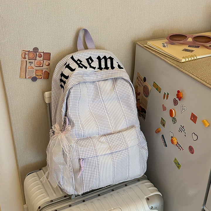 Stylish Checkered Backpack Kalsten