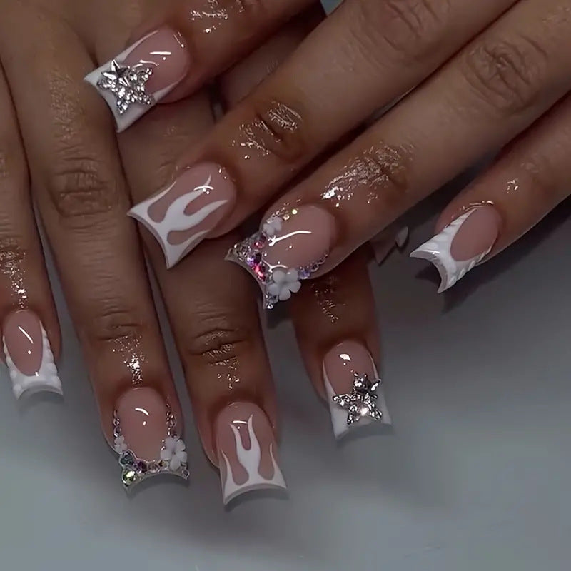 Decorative Jewel-Embellished Nail Art Kalsten