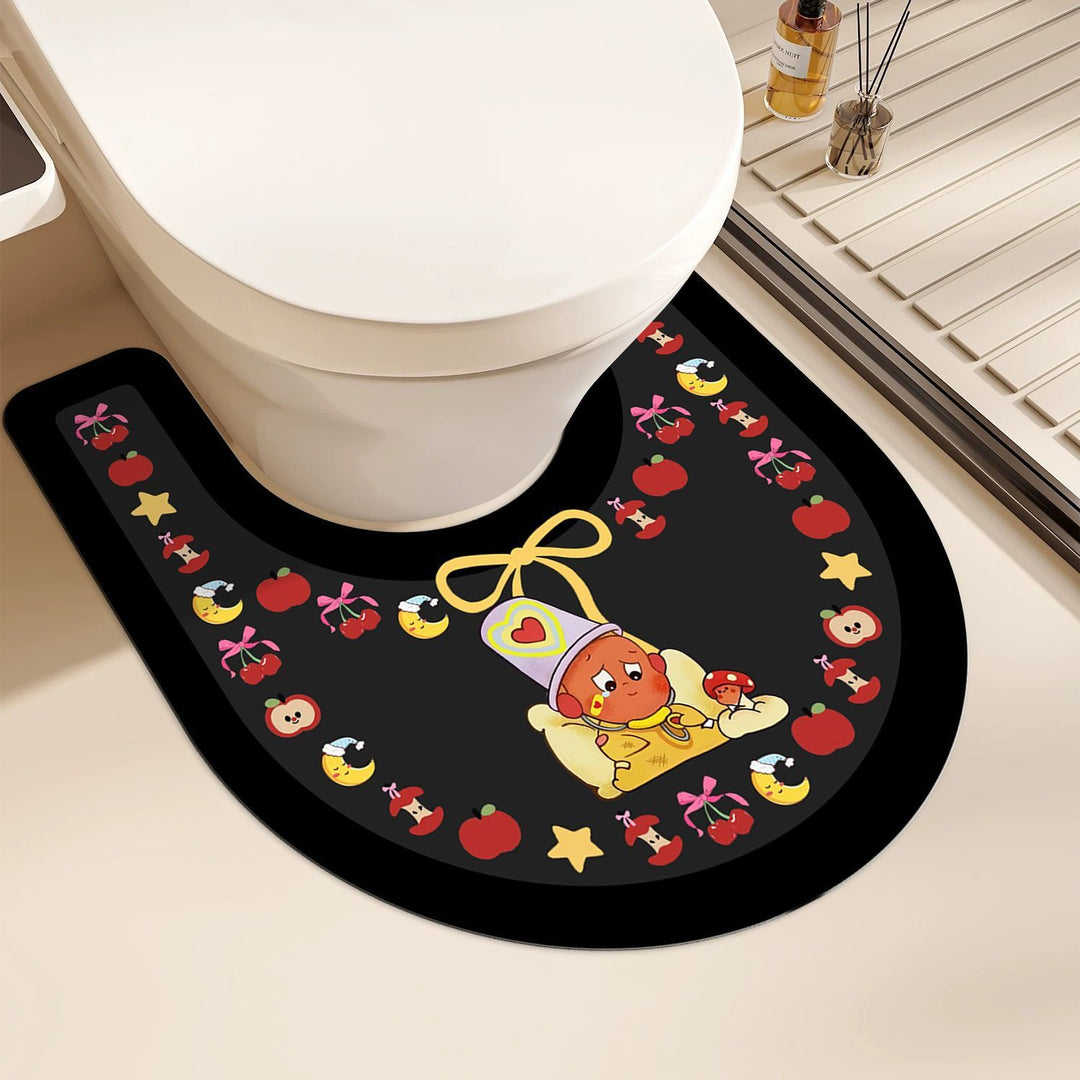 Cute Animal-Themed Toilet Mat