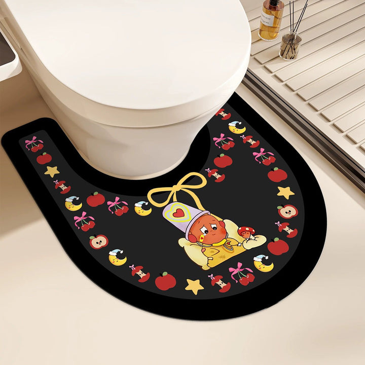 Cute Animal-Themed Toilet Mat