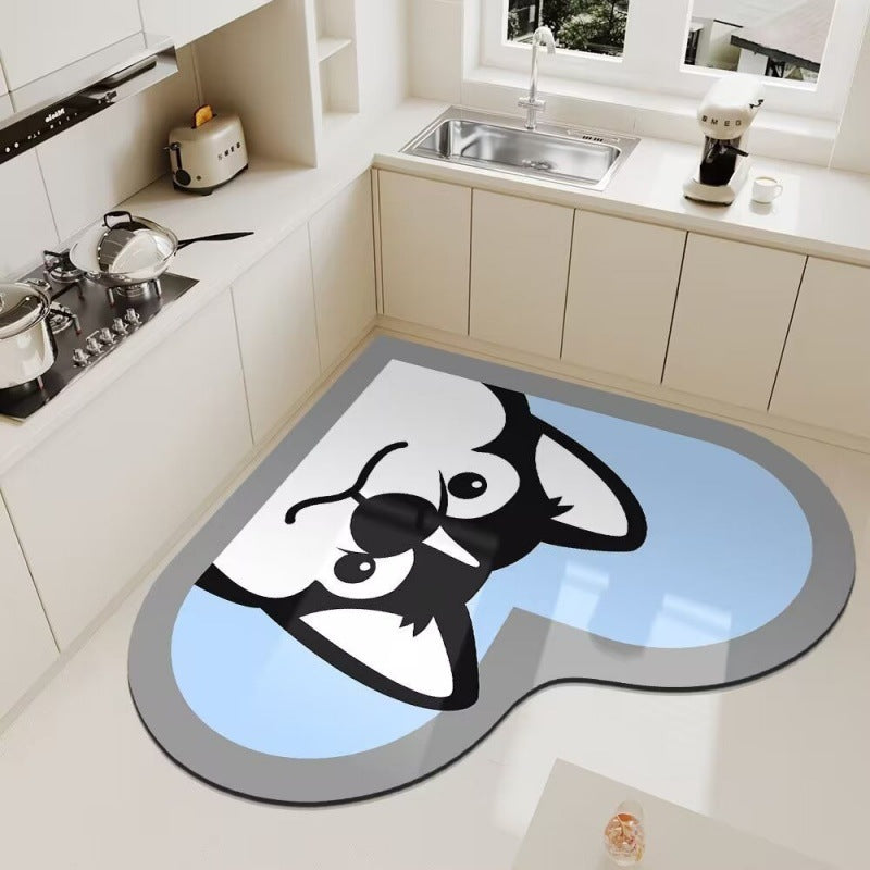 Cute Panda Themed Kitchen Floor Mat Kalsten