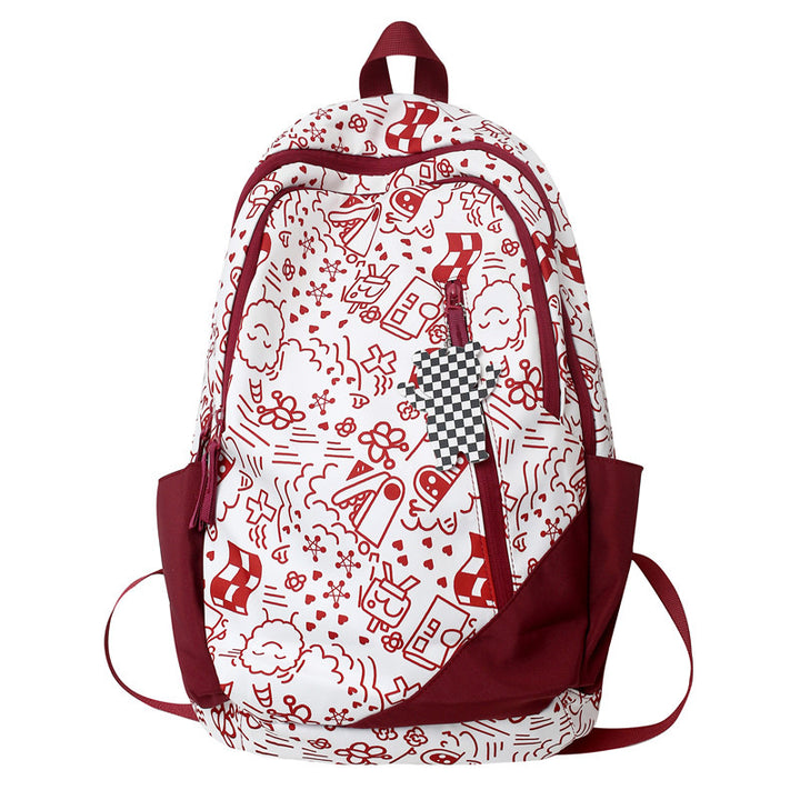Fun Printed Graphic School Backpack Kalsten