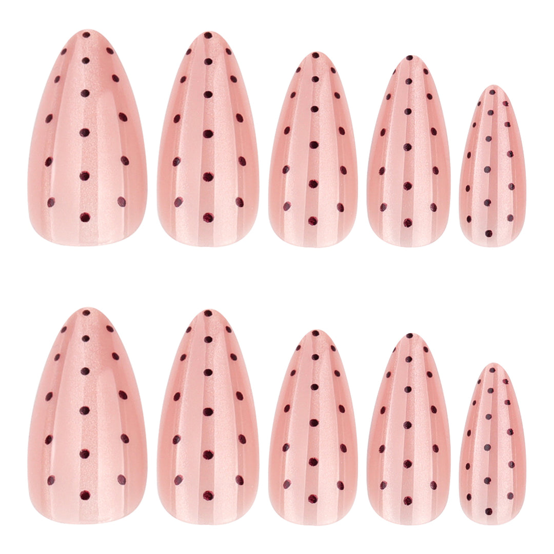 Artificial nail with polka dots Kalsten