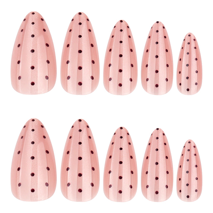 Artificial nail with polka dots Kalsten