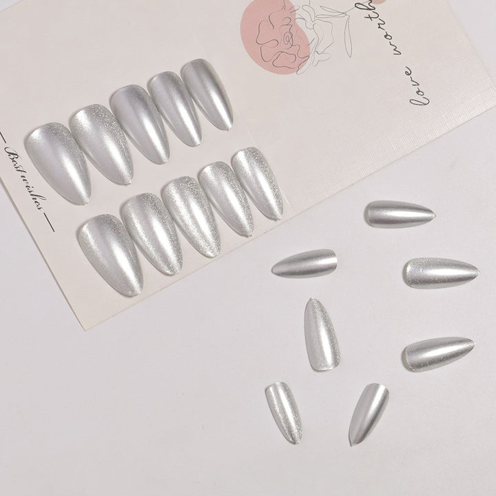 Glittery Stiletto Press-On Nails Kalsten
