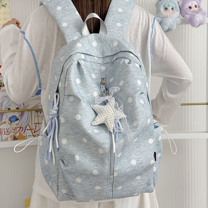 Polka Dot Patterned Casual Backpack Kalsten