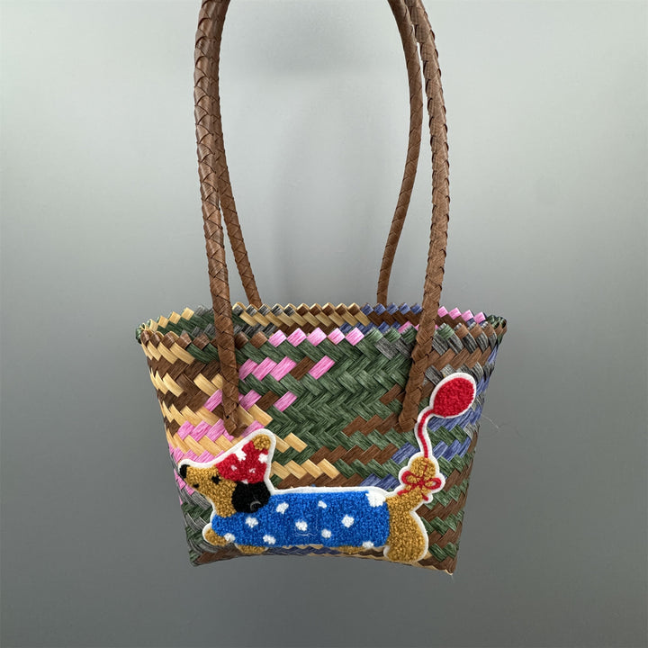 Playful and Handmade Basket Bag Kalsten