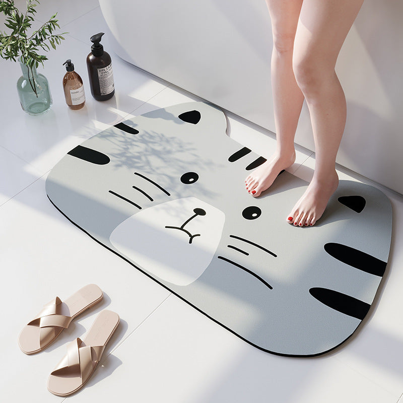 Cartoon Beer-Theme Soft Bath Mat